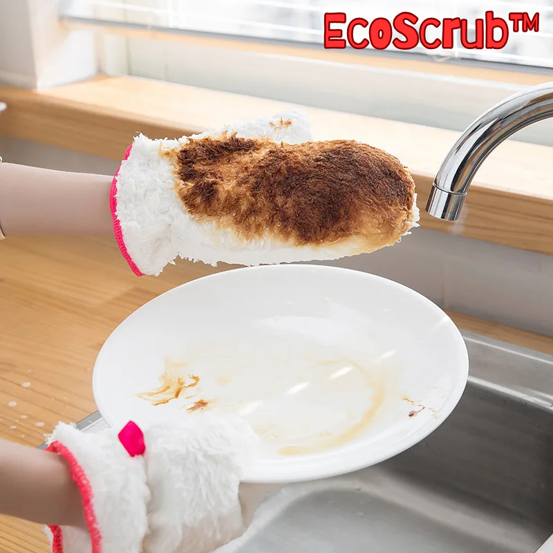 EcoScrub™ | Geschirrspülhandschuh aus Bambusfaser (1+1 GRATIS)
