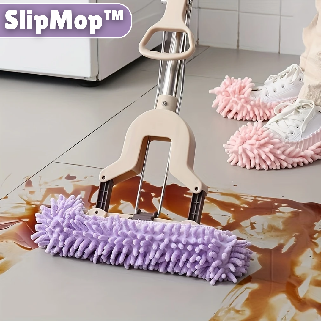 SlipMop™ - Mikrofaser-Bodenreinigungsmopp-Schuhe ( 1 +1 Gratis)