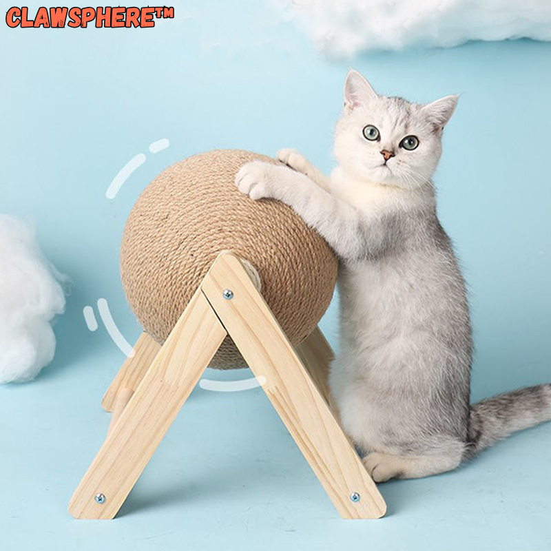 ClawSphere™ | Drehbarer Katzen-Kratzball