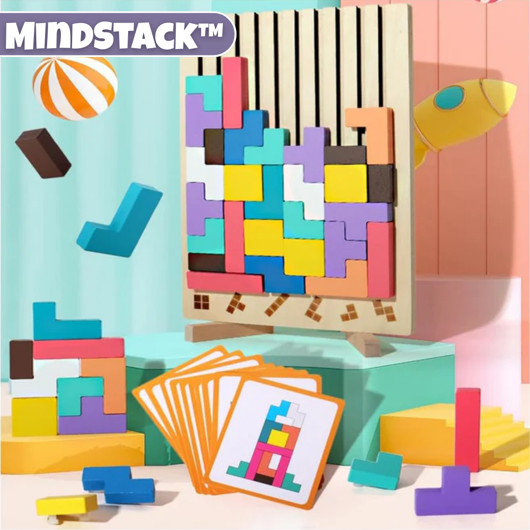 MindStack™ - Holzpuzzle Spiel
