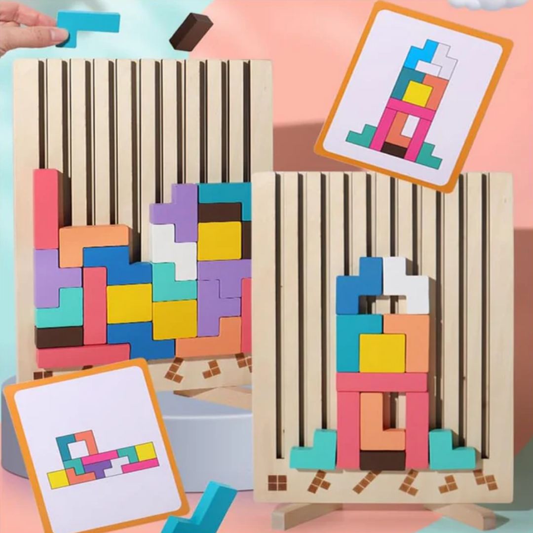 MindStack™ - Holzpuzzle Spiel
