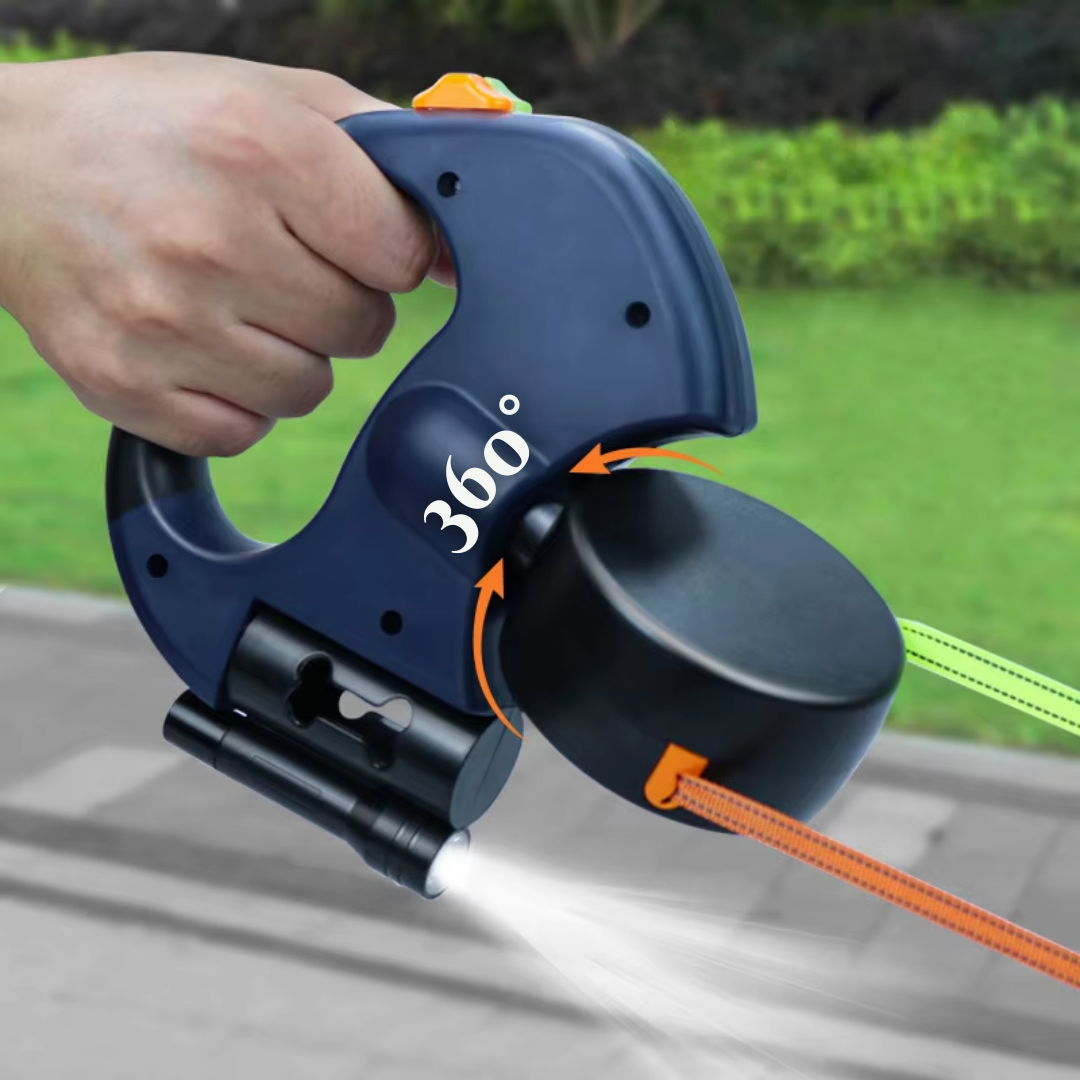 DuoLeash™ - Einziehbare Hundeleine mit LED-Licht