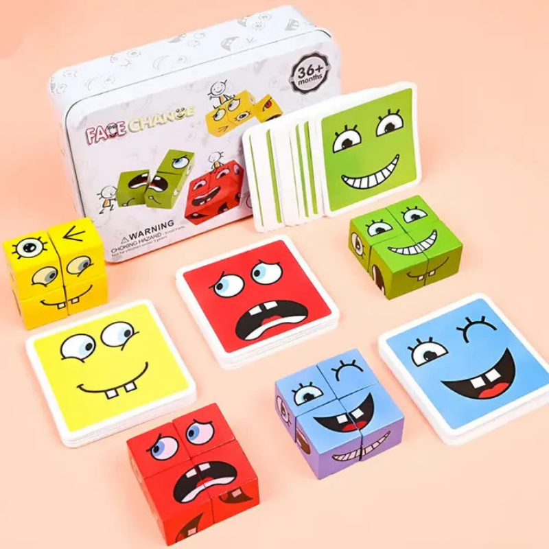 EmojiMatch™ | Emoji Puzzle-Würfel Set