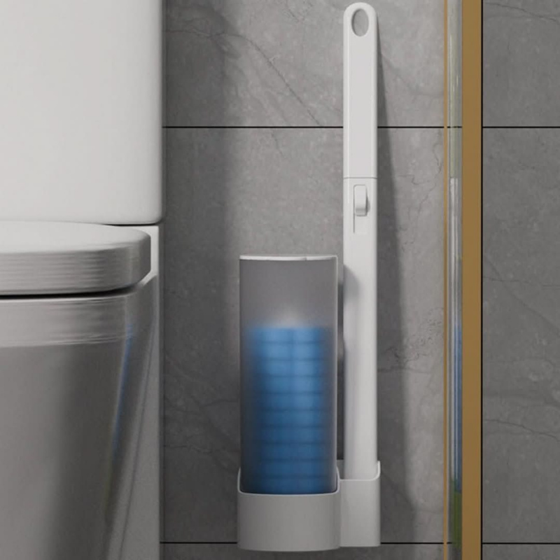 CleanDrop™ | Toilettenbürste mit 12 Einwegköpfen