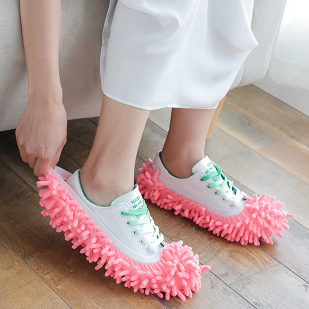 SlipMop™ - Mikrofaser-Bodenreinigungsmopp-Schuhe ( 1 +1 Gratis)