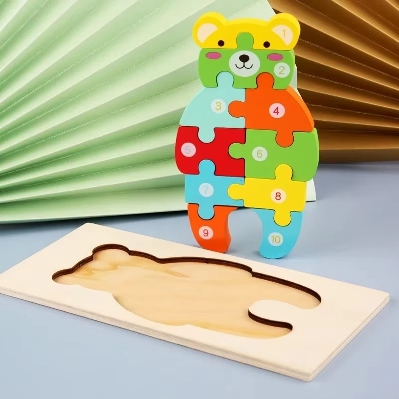 WildPuzzle™ | Montessori Holz Puzzle (1+1 GRATIS)