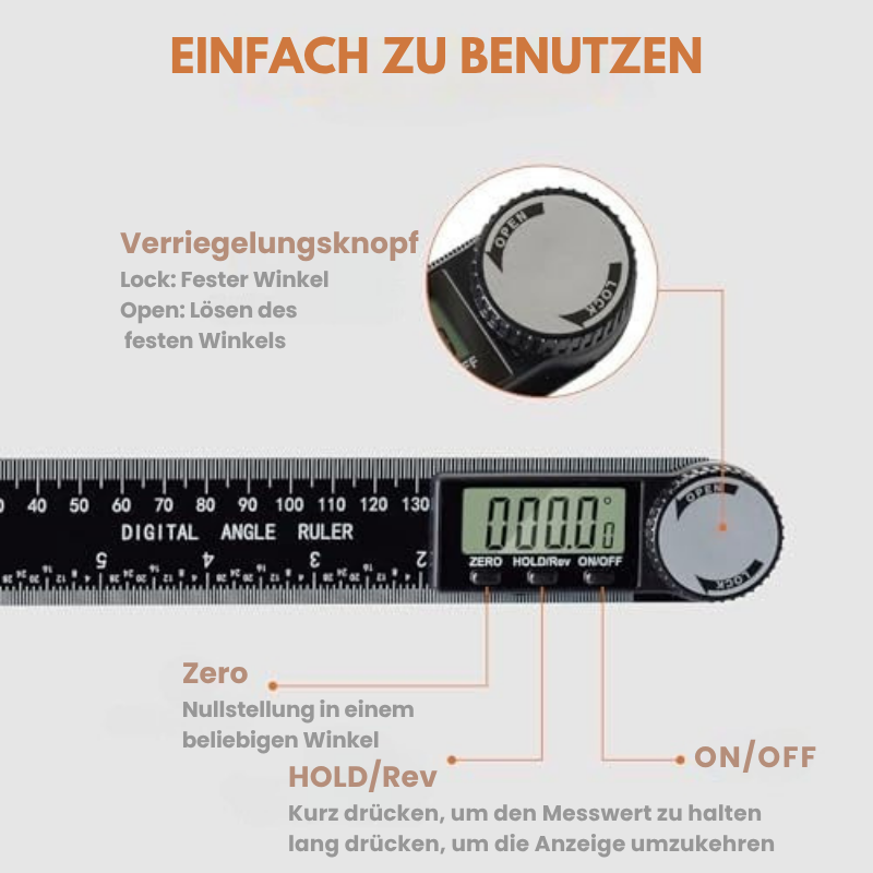 AngleMate™ | 360° Digital-Winkelmesser