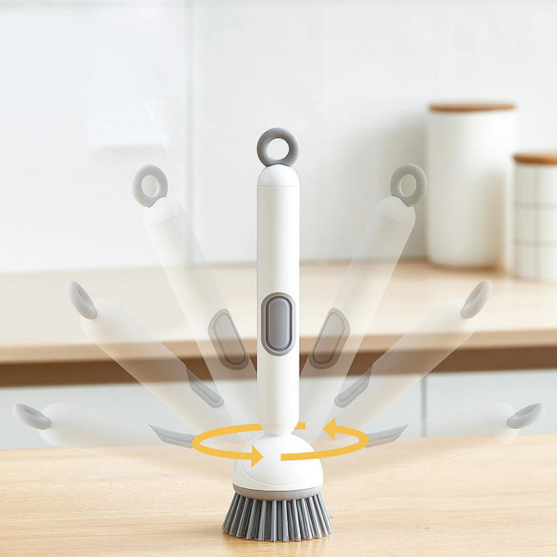 FlexiClean™ | Drehbare Topfbürste mit Seifenspender