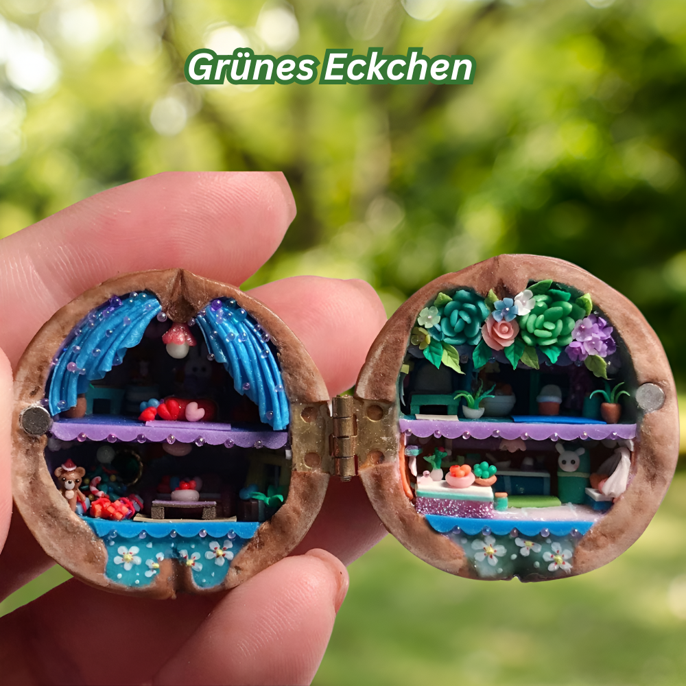 NutNook™ - Walnuss-Schalen Miniatur-Deko