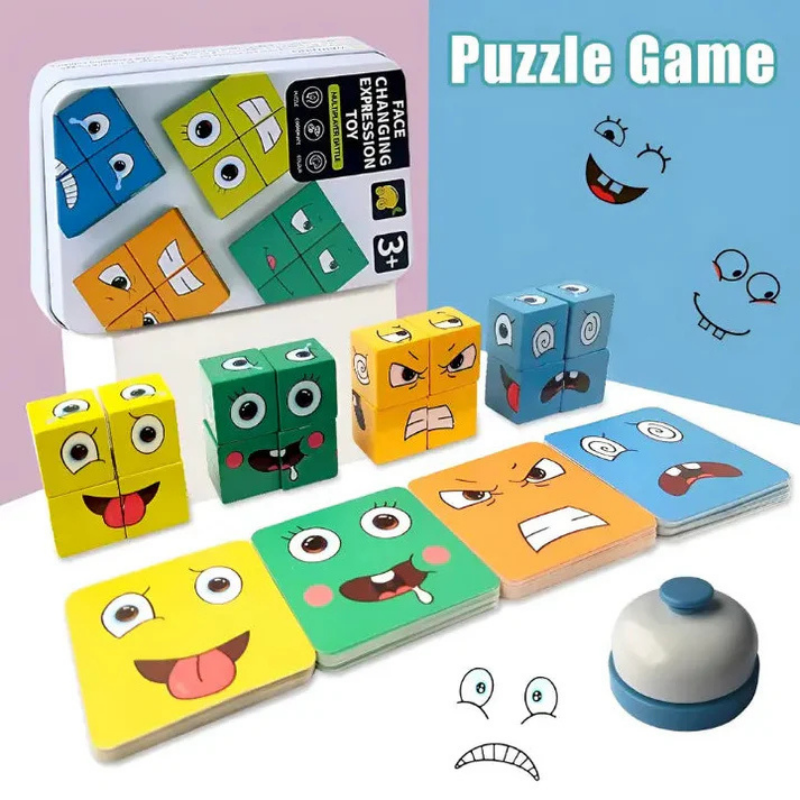 EmojiMatch™ | Emoji Puzzle-Würfel Set