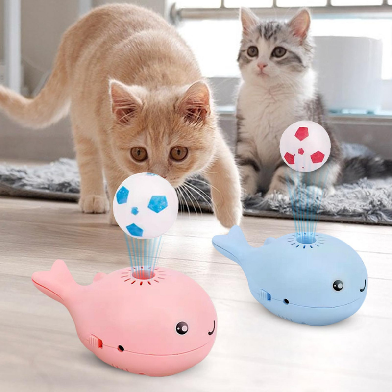 WhalePlay™ | Interaktiver schwebender Katzenball (2 Bälle GRATIS)