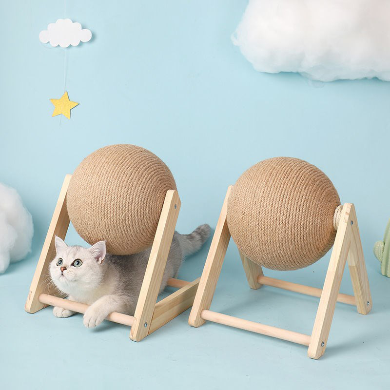 ClawSphere™ | Drehbarer Katzen-Kratzball