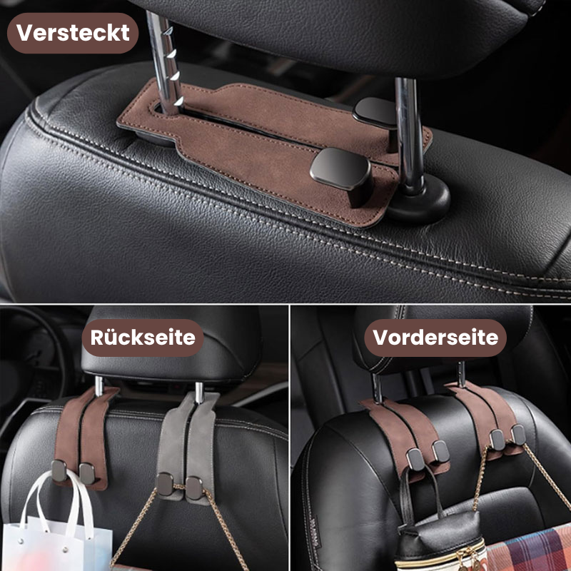 HangMate™ | Leder-Autositzhaken (2+2 GRATIS)