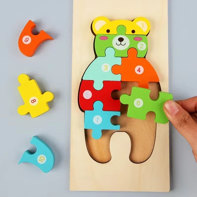 WildPuzzle™ | Montessori Holz Puzzle (1+1 GRATIS)