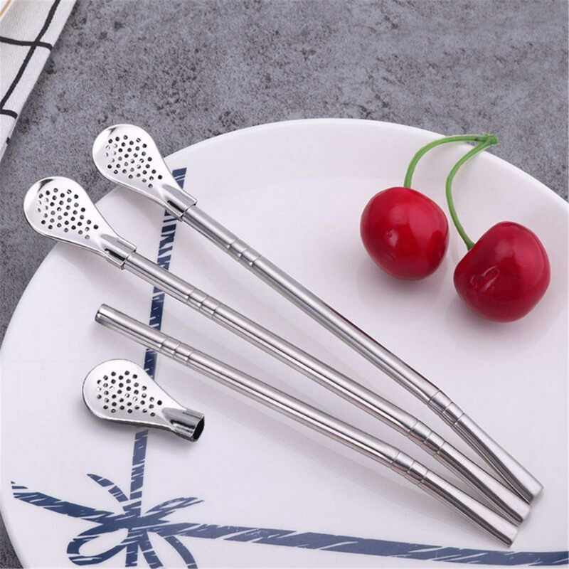 SipSpoon™ | 2-in-1 Trinkhalm mit Löffel (2+2 GRATIS)