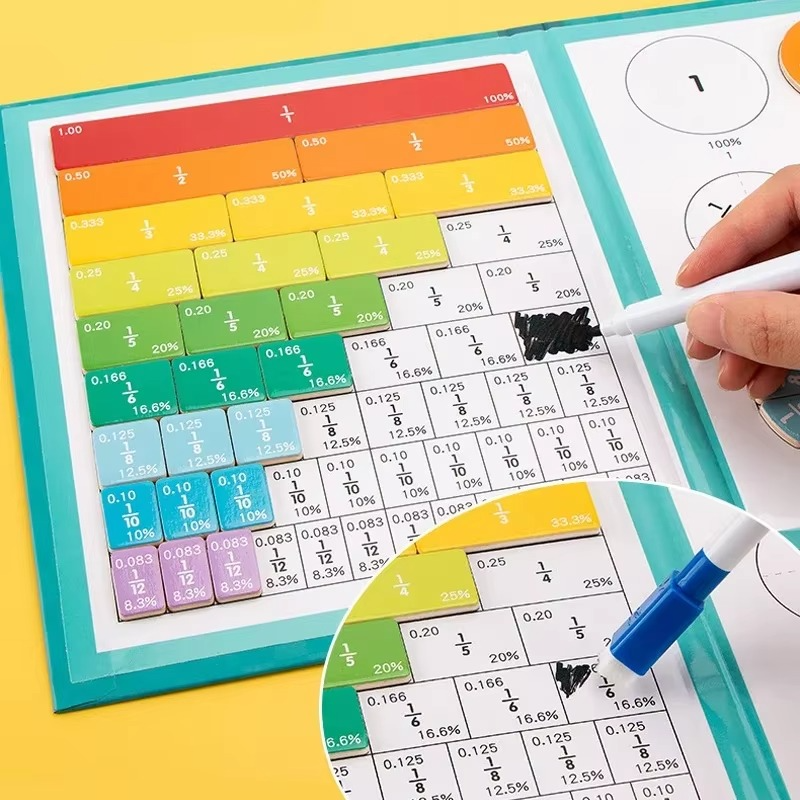 FractionFun™ | Magnetisches Bruchrechen-Lernbuch