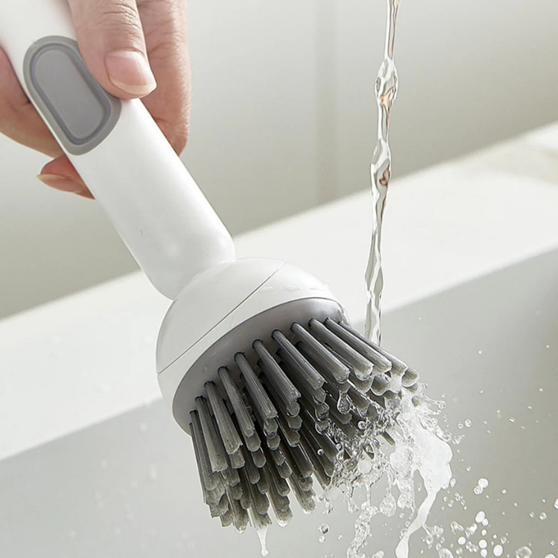 FlexiClean™ | Drehbare Topfbürste mit Seifenspender