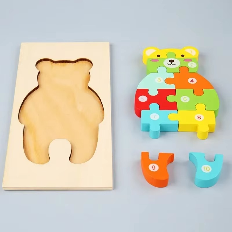 WildPuzzle™ | Montessori Holz Puzzle (1+1 GRATIS)