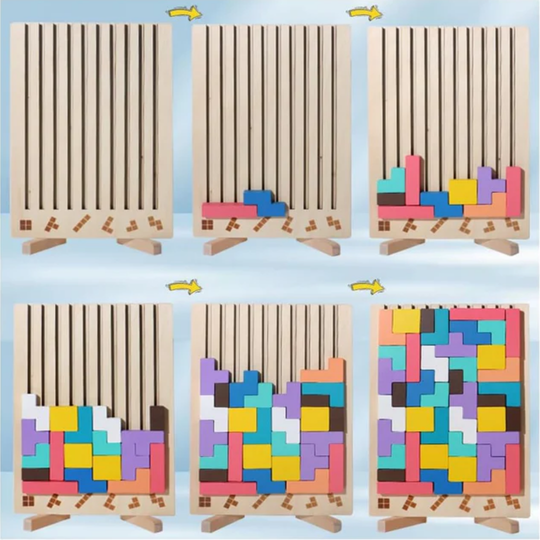 MindStack™ - Holzpuzzle Spiel