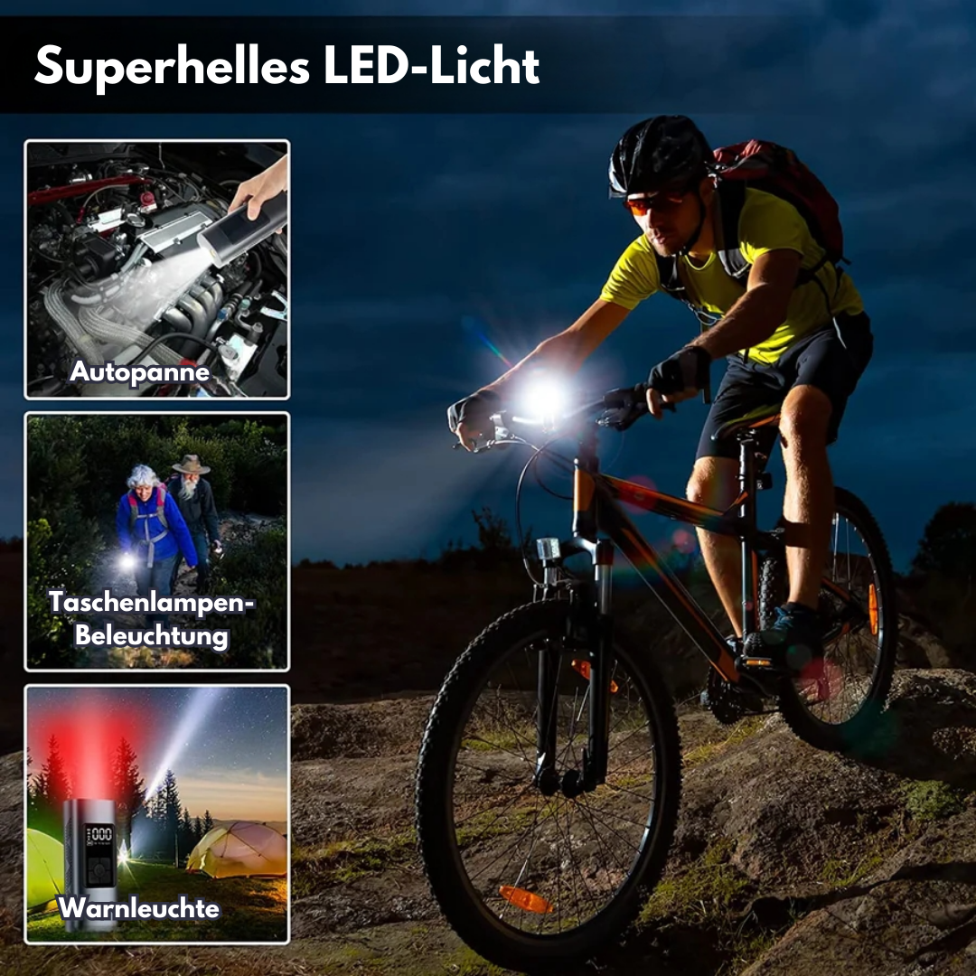 PowerPump™ Tragbare Reifenfüllpumpe