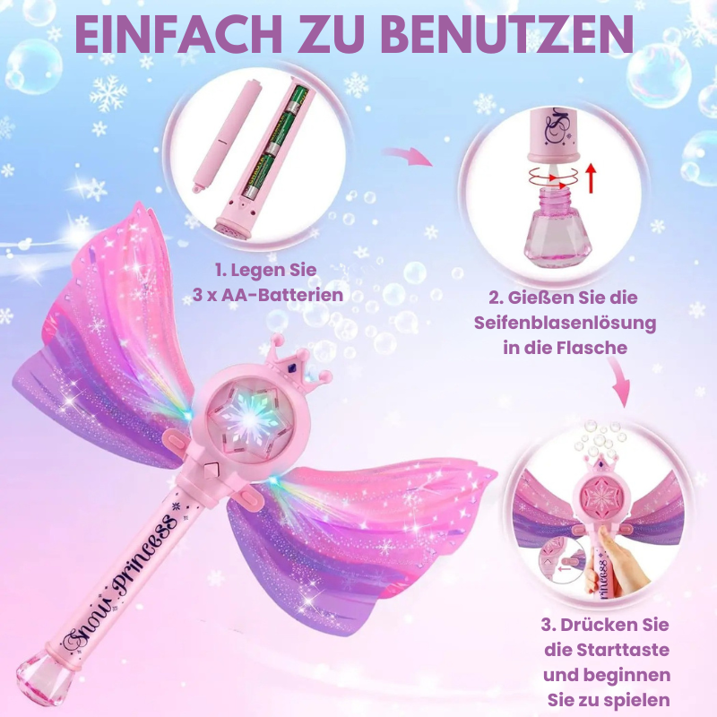 BubbleWhirl™ | Zauberhafter Seifenblasenstab