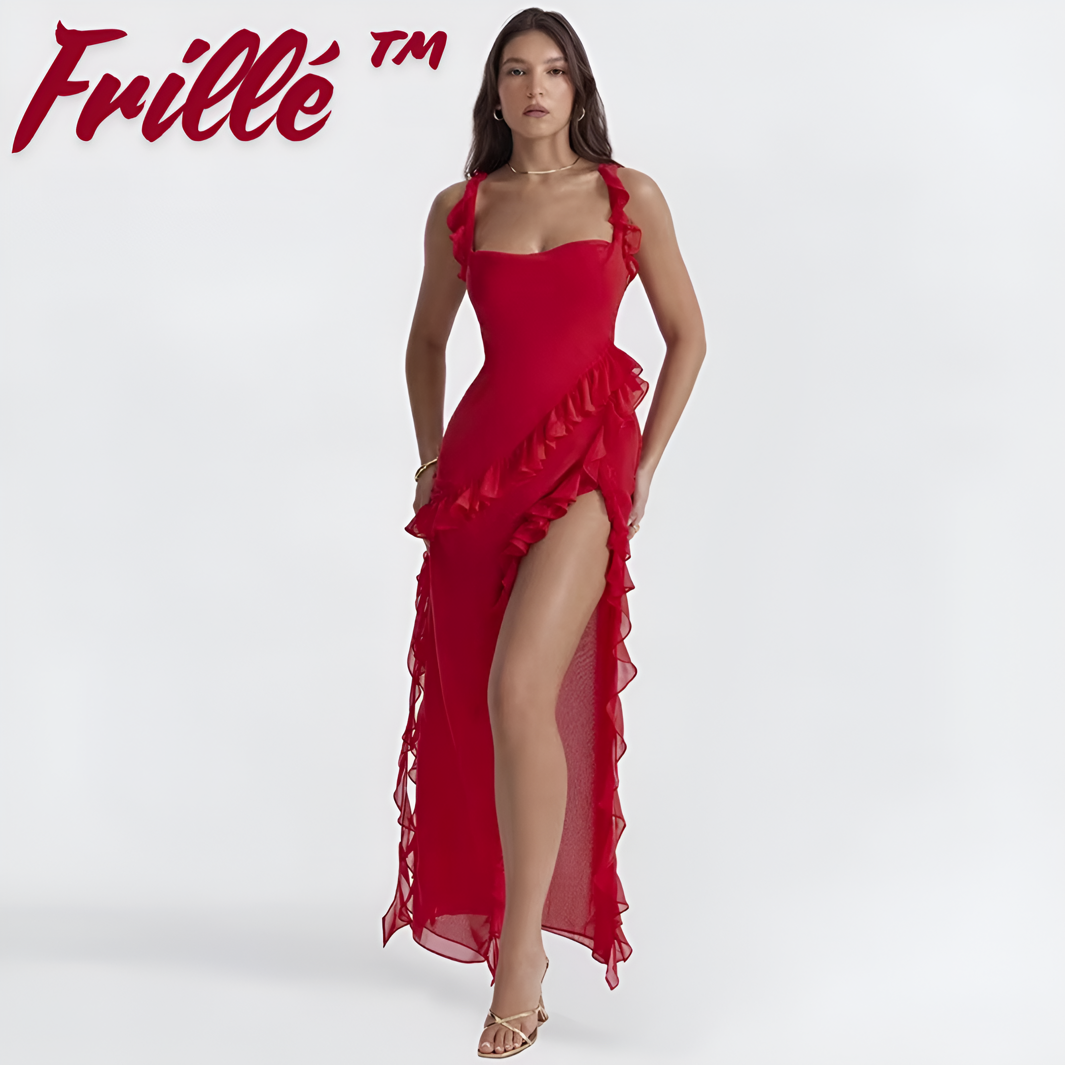 Frillé™ - Langes Rüschenkleid