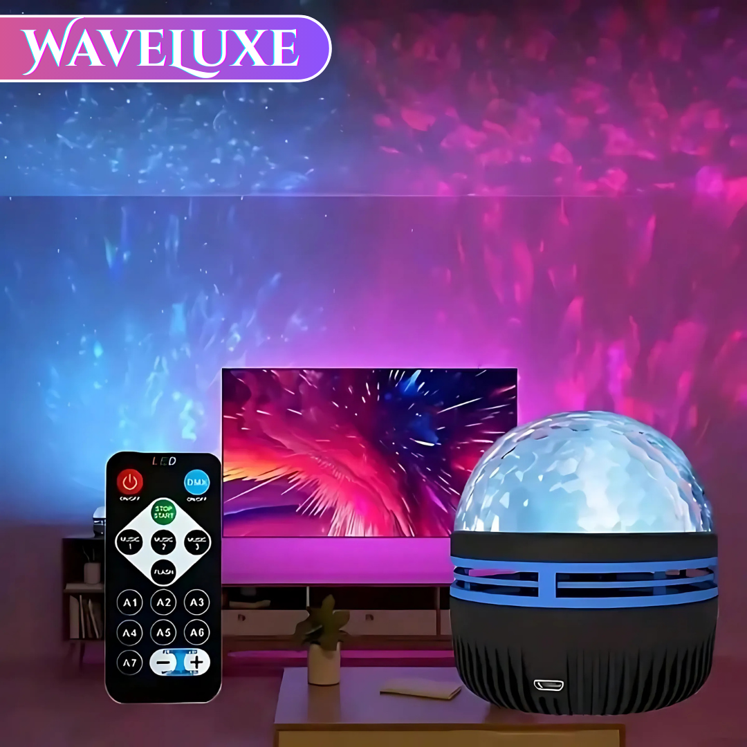 WaveLuxe™ - Wasser & Aurora Projektor