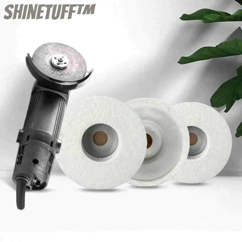 ShineTuff™ - Set von 3 Woll-Polierscheiben