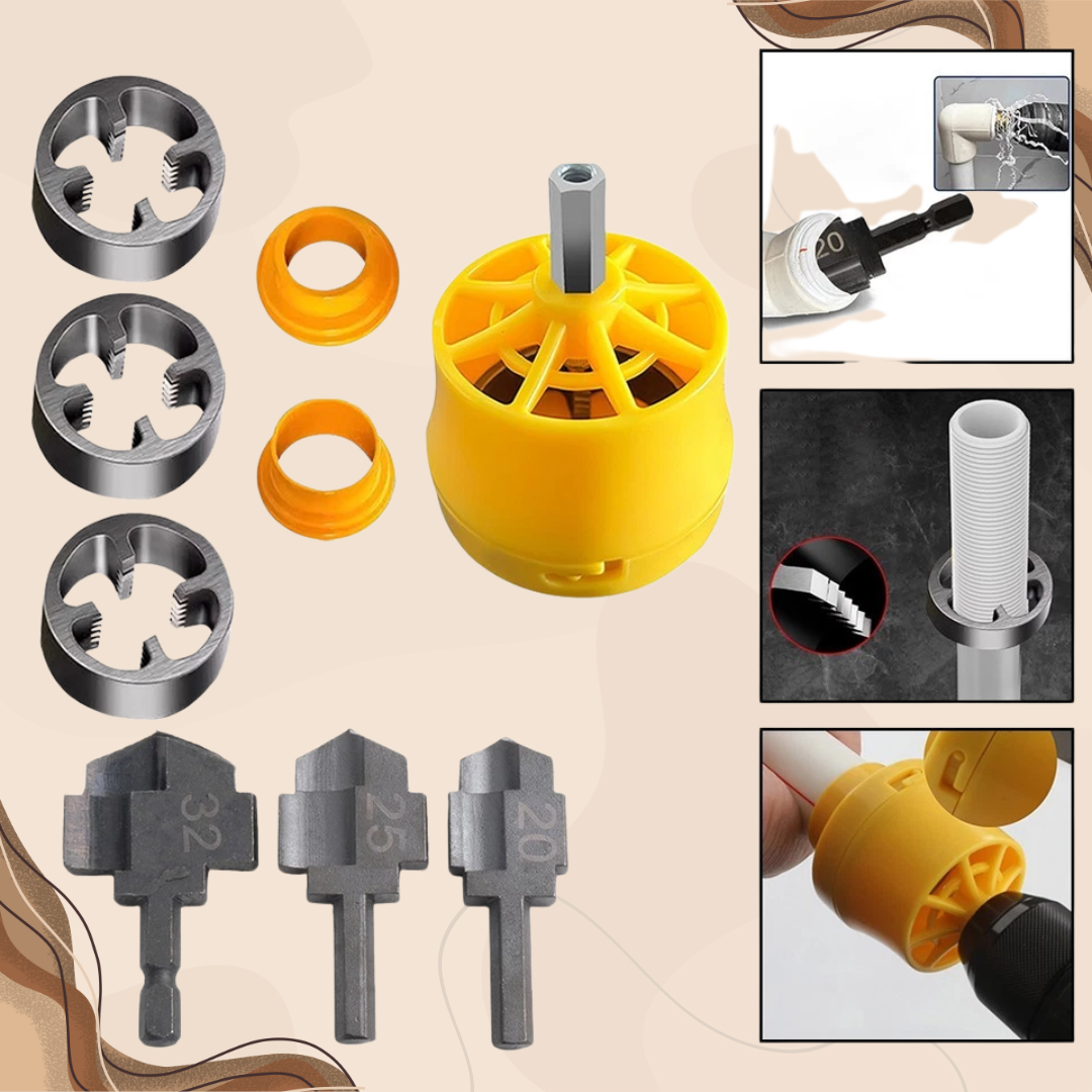 PipeGrip™ - PVC-Rohrgewindeschneidsatz