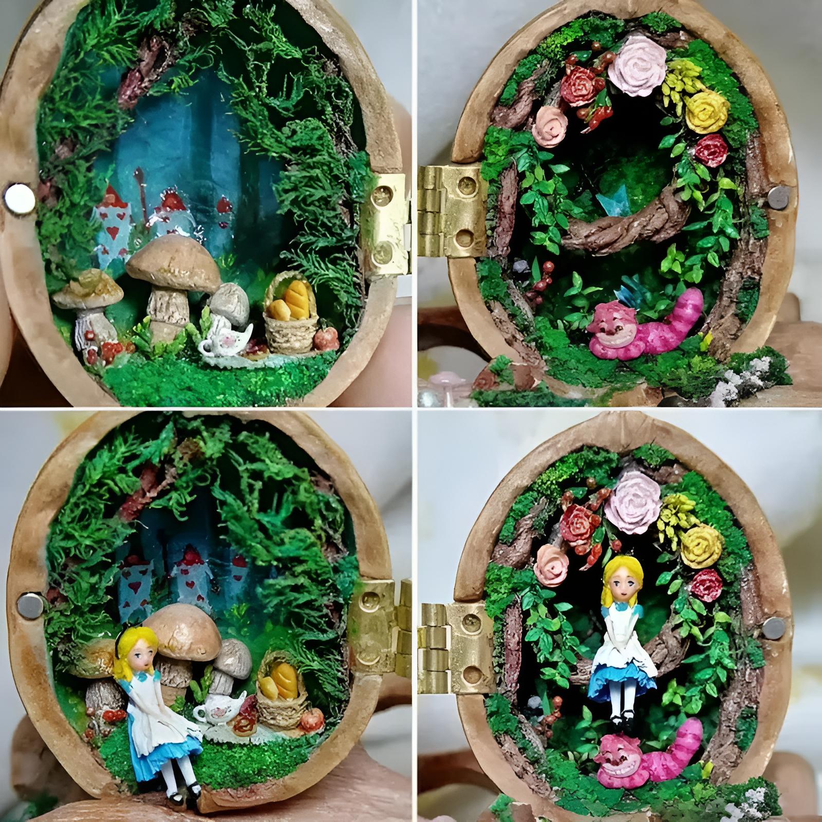NutNook™ - Walnuss-Schalen Miniatur-Deko