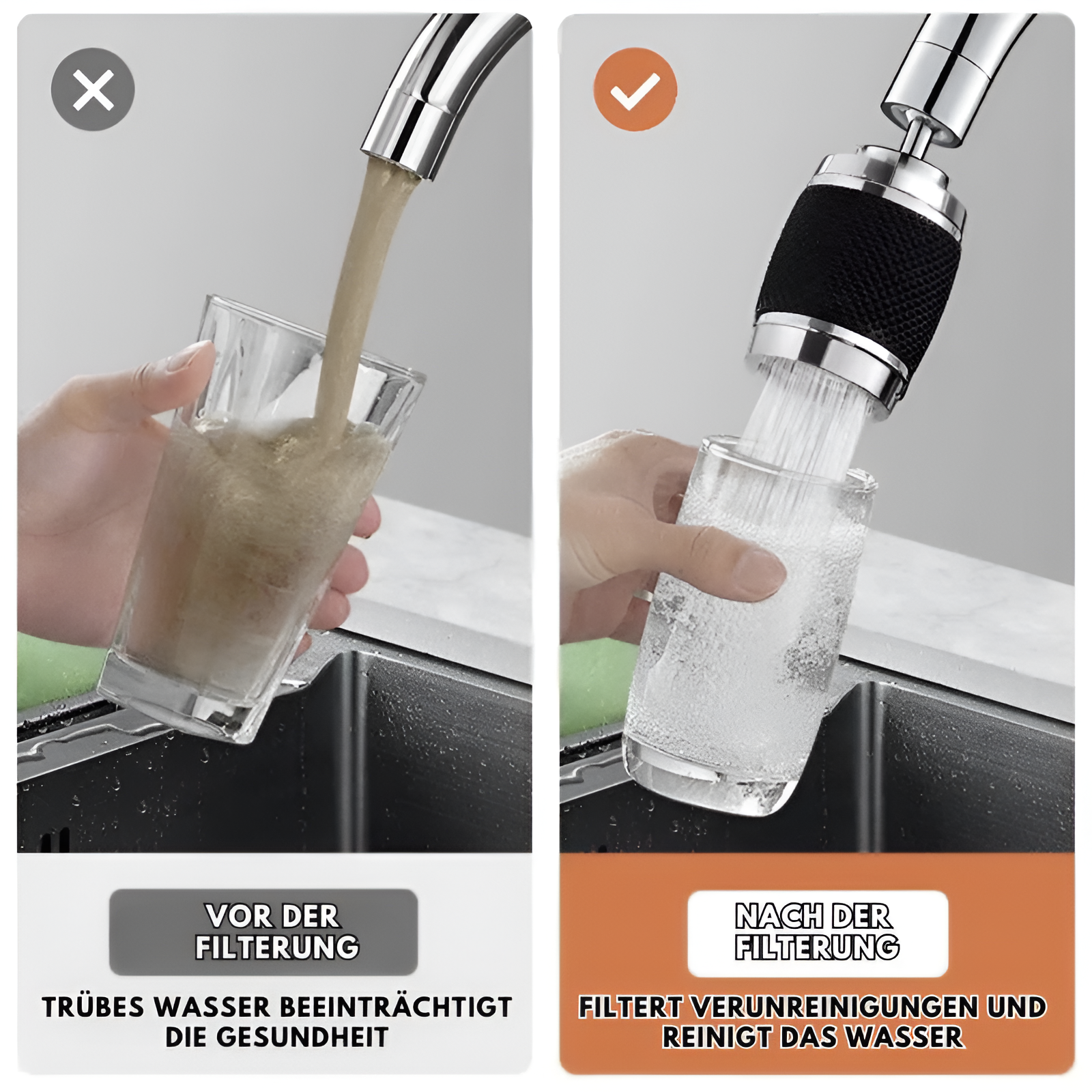 TwisTap™ - 360° Spritzwasser Geschützter Drehbarer Wasserhahn