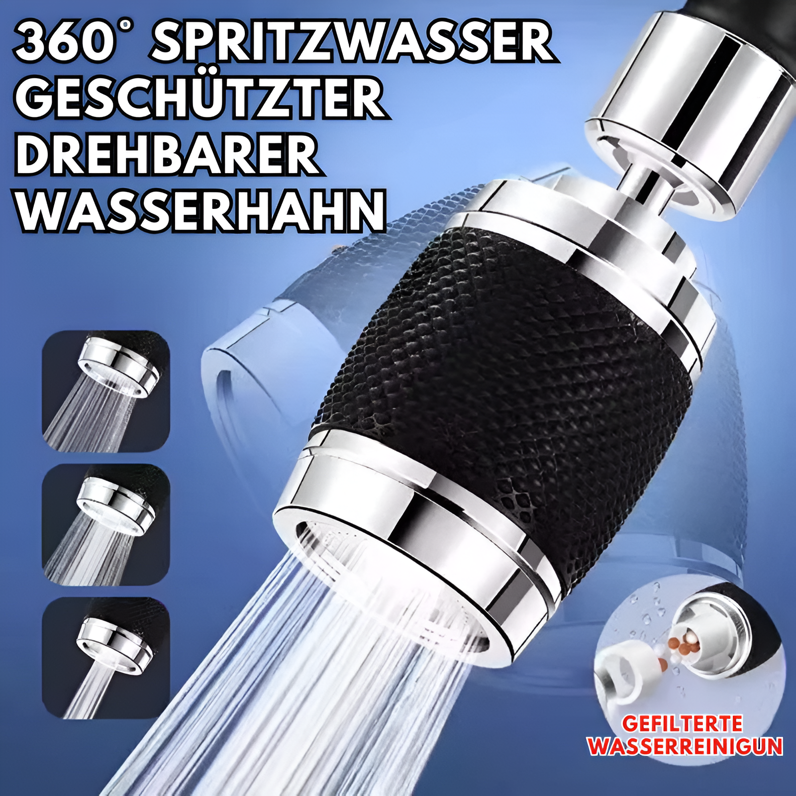 TwisTap™ - 360° Spritzwasser Geschützter Drehbarer Wasserhahn