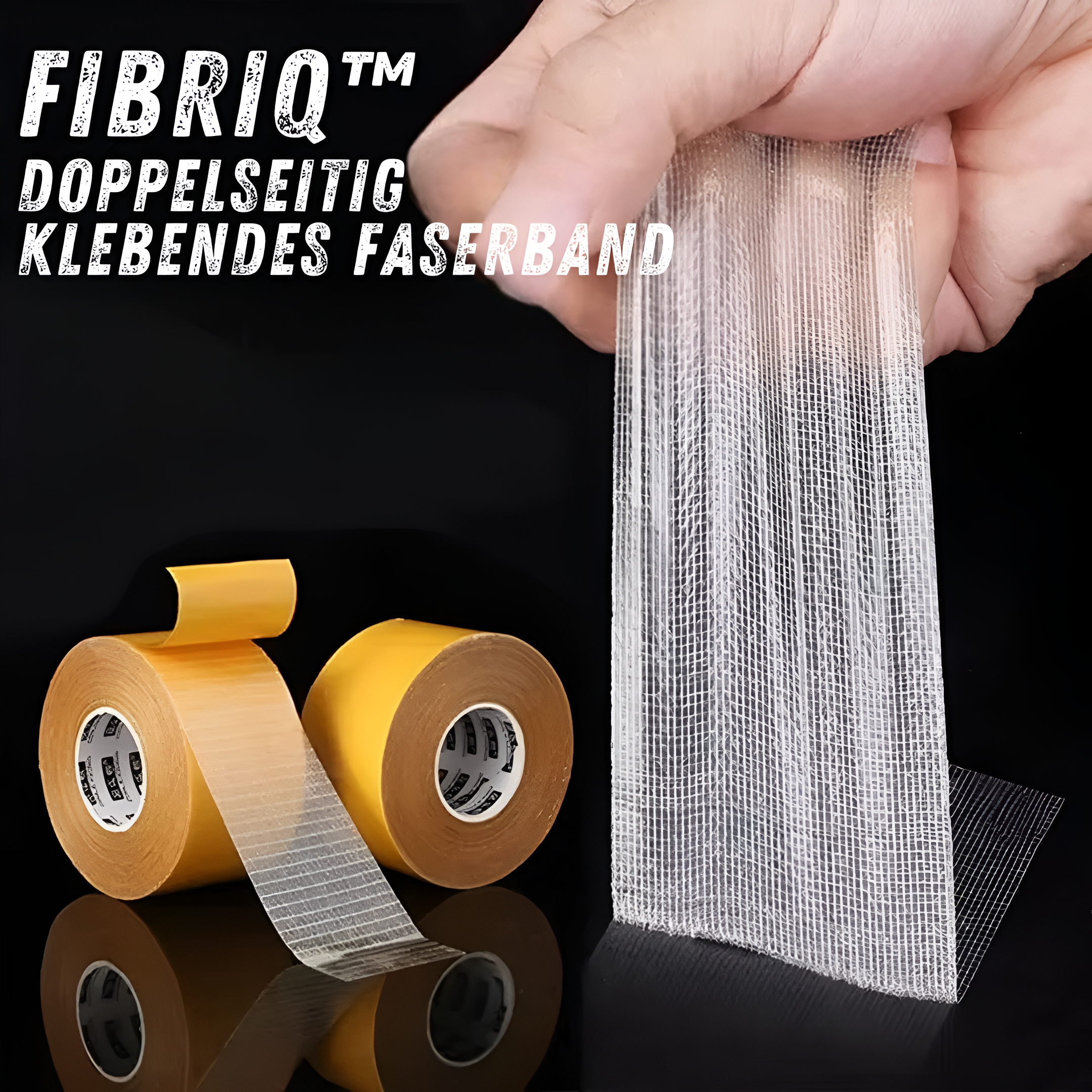 Fibriq™ - Doppelseitig klebendes Faserband (1+1 GRATIS)