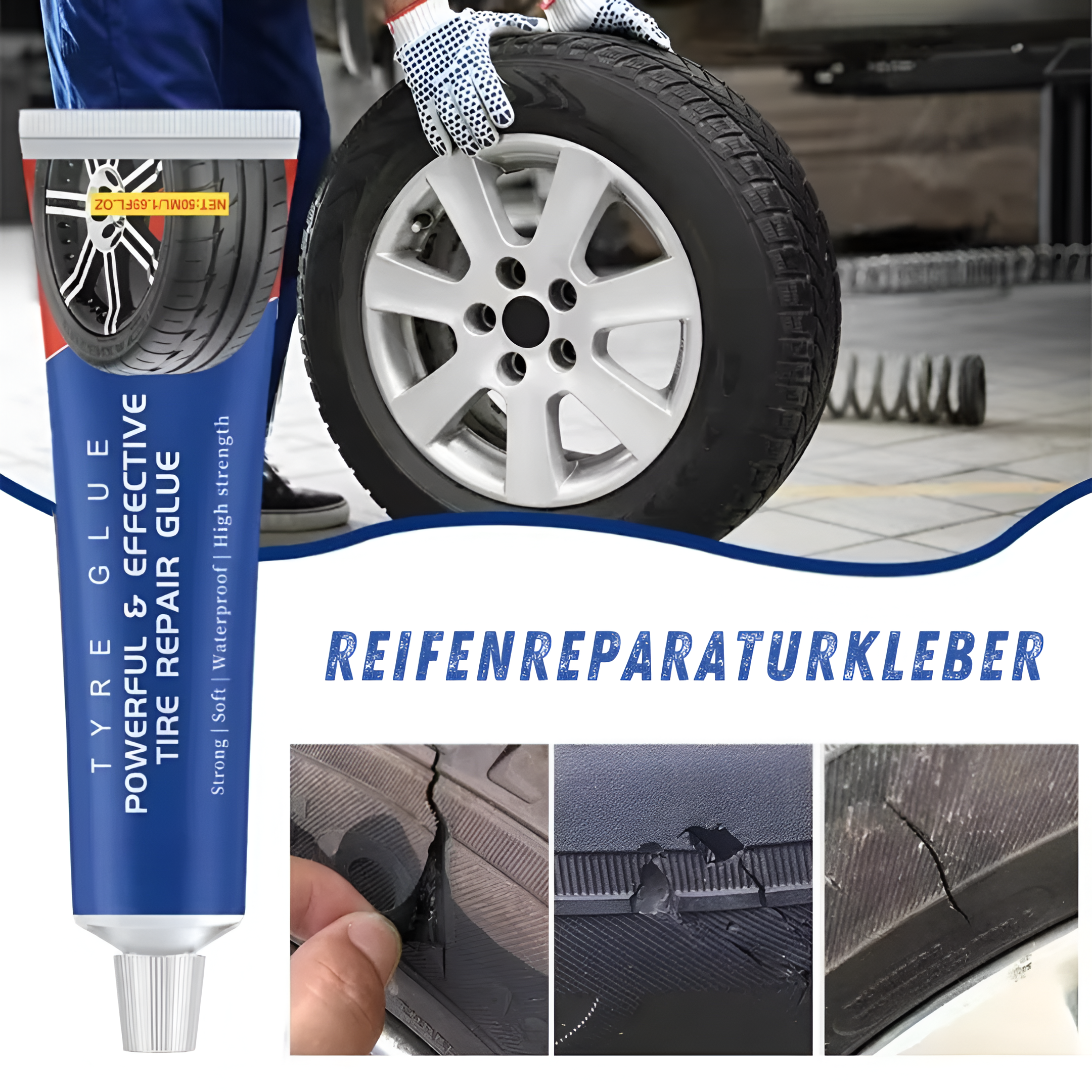 GripFix™ - Reifenreparaturkleber (1+1 GRATIS)