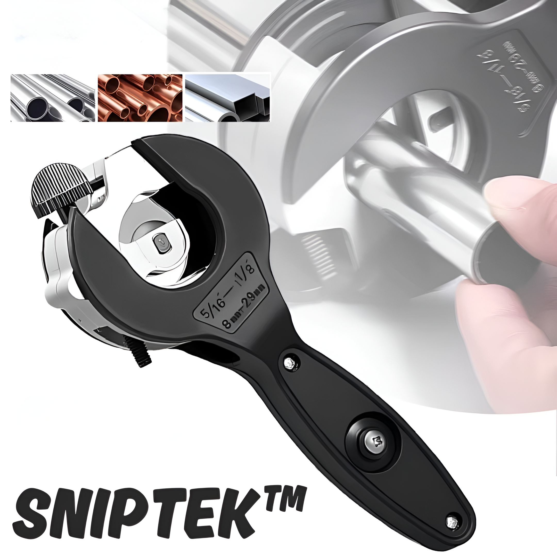 SnipTek™ - Ratschen-Rohrabschneider